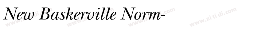 New Baskerville Norm字体转换
